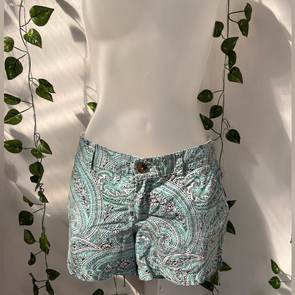 Old Navy Teal Paisley Shorts size 6